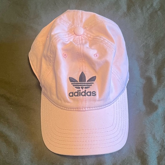 Adidas Originals Trefoil Light Pink Relaxed Strap back Baseball Hat, OS - Picture 3 of 4